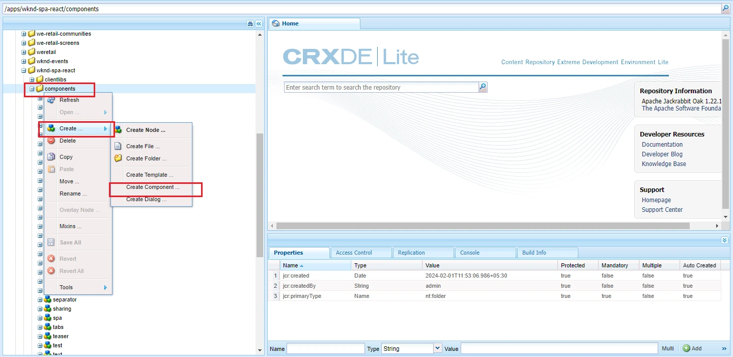 Creating AEM Component